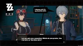 Grace let us choose red or blue wire......[Trust Event] - Zenless Zone Zero