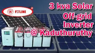3 KVA Flyline Offgrid Solar System  at G.V Nursing Home Kaduthuruthy | Installed by Murickens Group