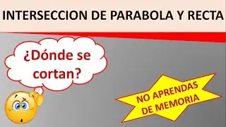 Intersección de Recta y parábola