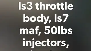 Impala SS Truck intake ,50LBS injectors, LS7 MAF Sensor and running