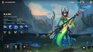 LEAGUE OF LEGENDS: NAMI HERO GAME PLAY |mushi 3d color player