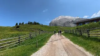 30 minute Indoor Cycling Workout Seiser Alm Dolomites Italy 4K