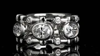 Dior Oval Diamond Cocktail Ring Opulent Jewelers