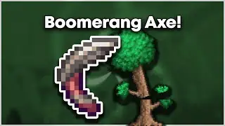 This BOOMERANG Can CUT WOOD in Terraria 1.4.5! - Axerang