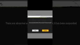 free fire ID 3 days Ban || my real id suspended ff #shorts #A1G😭😭😭