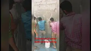 Underground watertank waterproofing with ecmas #construction #trending #viral #building