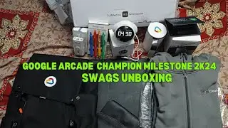 Google Cloud Arcade Swags Unboxing 🤩 ❤️❤️ CHAMPION Milestone Swags Unboxing ● Arcade Swags
