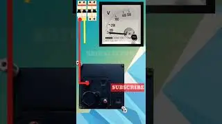 Volt meter connection | analog volt meter