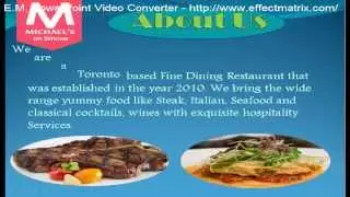 Dine with a Premier Fine Dining Restaurant in Downtown Toronto