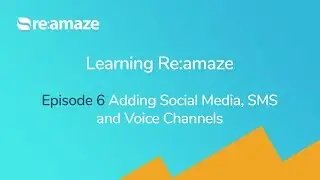 Learning Re:amaze &mdash; Эпизод 6. Подключение социальных сетей, SMS и голосовых каналов