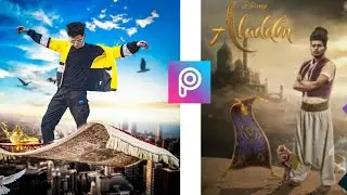 Aladdin Concept Photo Editing In Piscart Step By Step In Hindi [ Technical tech studio]