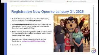 2026 Special Olympics USA Games Family Registration Tutorial