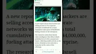 Hackers selling access to 576 corporate networks for $4 million #hackerstore #ytshorts