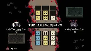 Peter bets money on a minigame in Cult of the Lamb