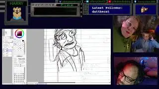 Late-night art stream &mdash; inking old sketches, bad decisions welcome.