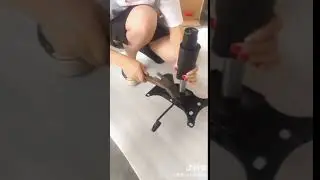 how to replace the gas lift from the chair plate
