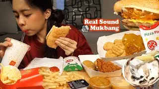 Real Sound Mukbang McDonald's Prosperity Burger, GULAI Chicken, McNuggets &MORE | Eating Sounds ASMR
