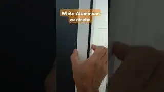 Aluminium white profile wardrobe