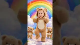 Dancinha do Beb&ecirc; Ursinho no Arco-&Iacute;ris 🌈🧸