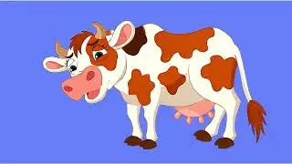 Cartoon characters,cow free green screen cartoon videos, copyright free