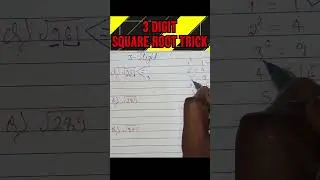 💥3 digit square root trick💥square root kaise nikale 💥square root trick  #shorts #squareroottricks