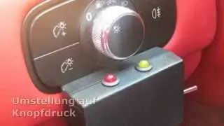 Umstellung auf Linksgas, elektrische Bedienung