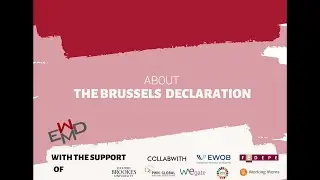 Brussels Declaration - EWMD International Co-Presidents Paola Ligabue and Nadine Nembach