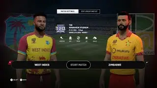 🔴WI VS ZIM LIVE | T20 World Cup 2026 | Cricket 24 Gameplay | LAVXTREME