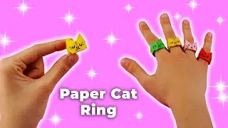 Origami Paper Cat Ring | How to make paper ring | Origako