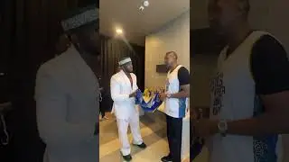 Rwanda artist The Ben was gifted a Giants of Africa jersey by Masai Ujiri