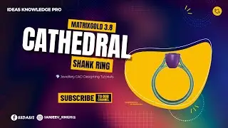 Cathedral Shank Ring Flow-Up Style | MatrixGold