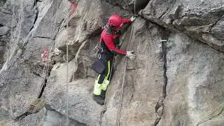 Preparazione parete per disgaggio a Laces (Bolzano) 07.11.2023