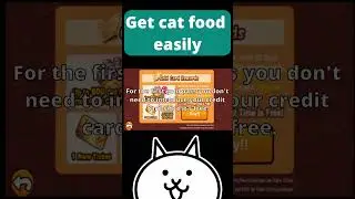 Get a LOT of cat food for FREE in the battle cats. #battlecats #thebattlecats #catfood #freecatfood