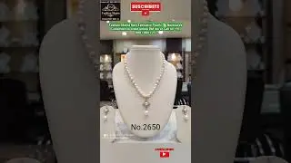 Latest Stylish Pearl Pendant Choker Necklace With Pearl Stud Earrings set for Women and Girls
