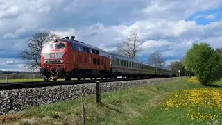 Dieselverkehr Allg&auml;ubahn|BR218 406 Orientrot mit Latz IC 2085|Pesa Link BR 633|BR 612|BRB Lint Makro