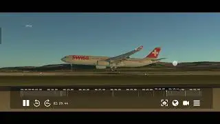 Landing a SWISS A330 at Zurich(LSZH) airport🙏🥀