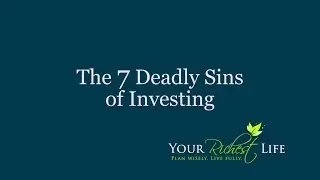 YRL  - The 7 Deadly Sins of Investing  - Katie Brewer, CFP&reg;