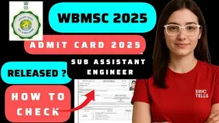 wbmsc sub assistant engineer admit card | wbmsc sae admit card 