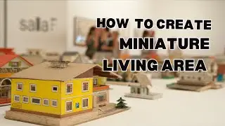 DIY Miniature Living Room | Cozy & Realistic Mini Home Decor 🏡✨ | Handmade Dollhouse Room DIY 🏡💡