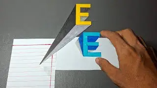 Floating Letter T &mdash; Simple 3D Drawing That Pops!  