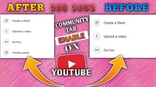 how to community post on youtube |community tab enable kaise kare |youtube community tab not showing