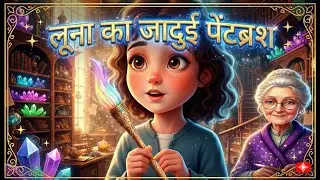 Luna&rsquo;s Magic Paintbrush 🖌️ | Bedtime Story for Kids in Hindi | Kids Moral Story
