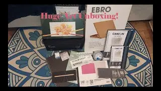 Huge Art Haul Unboxing, £500 worth! Ft. Faber Castell 120 Polychromos and Ohuhu 320 brush chisel set