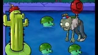 zombie nutjobs attack my cactus army and almost win