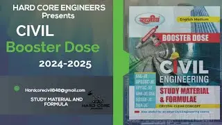 CIVIL ENGINEERING BOOSTER DOSE | HAND BOOK | GREEN WORLD PUBLICATION | 2024-25 EDITION