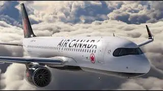 Air Canada A320 - Toronto to Montreal. 4k Flight Sim