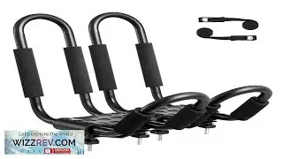 VEVOR Kayak Roof Rack 1 Pair J Bar Soft Roof Rack Top Mount