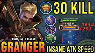 Mobile Legends GRANGER Build Top 1 Global 30 KILL INSANE ATK SPEED