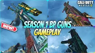 🤯Season 1 (2025) Upcoming All Battle Pass Guns GamePlay | S11 BP Weapon | Codm S1 Leaks