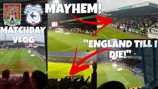 FANS KICKED OUT! AWAY END MAYHEM AS CARDIFF GO TOP OF THE LEAGUE! Cobblers vs Cardiff Matchday Vlog.